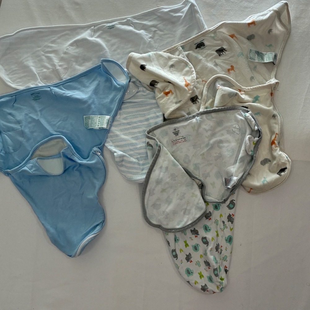 Aden + Anais SwaddleMe Swaddle Wrap Bundle Baby 0-3M Lot of 4 - Picture 2 of 7